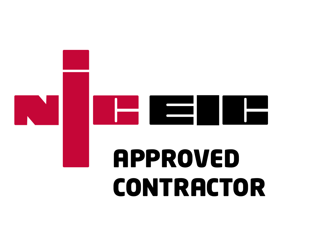 Logo featuring bold, stylized letters "N", "I", and "C" in red, with the "I" forming part of the "N" and resembling a cross. The rest of the text is in black, completing "NIC" in a unique design.